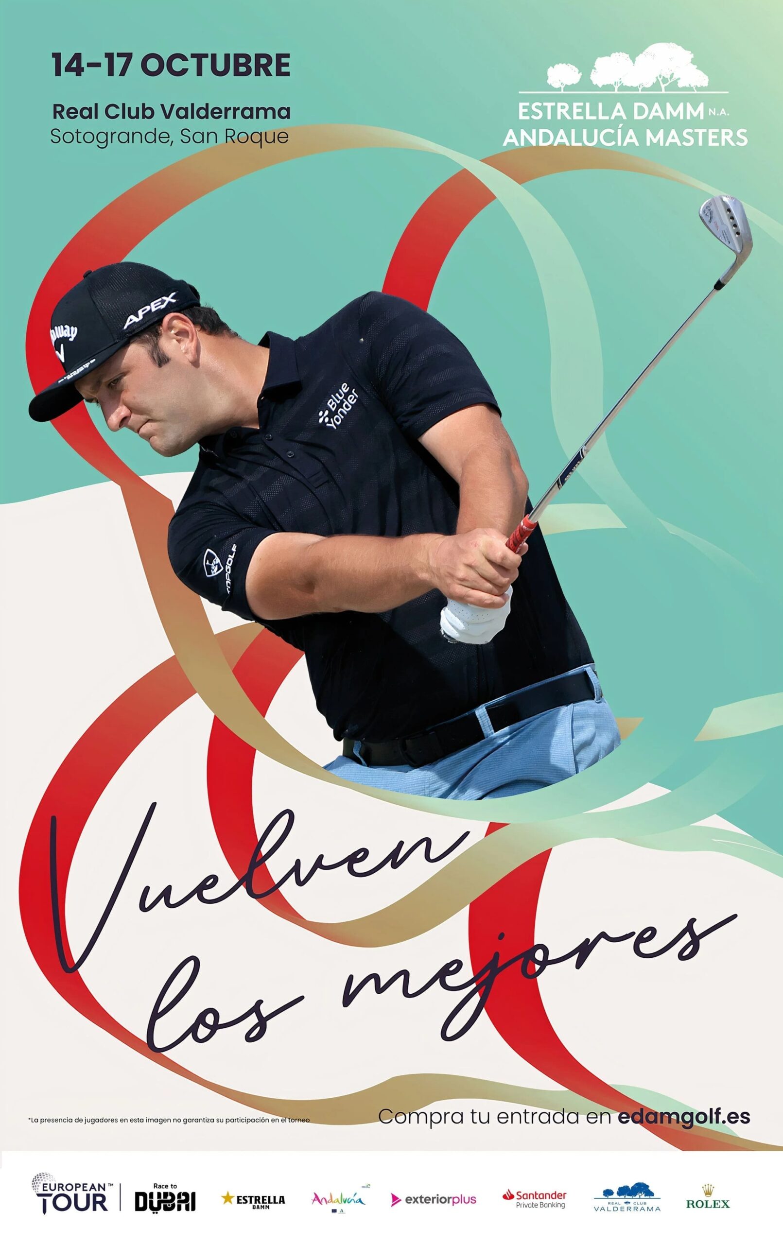 Cartel vertical del Estrella Damm N.A. Andalucía Masters